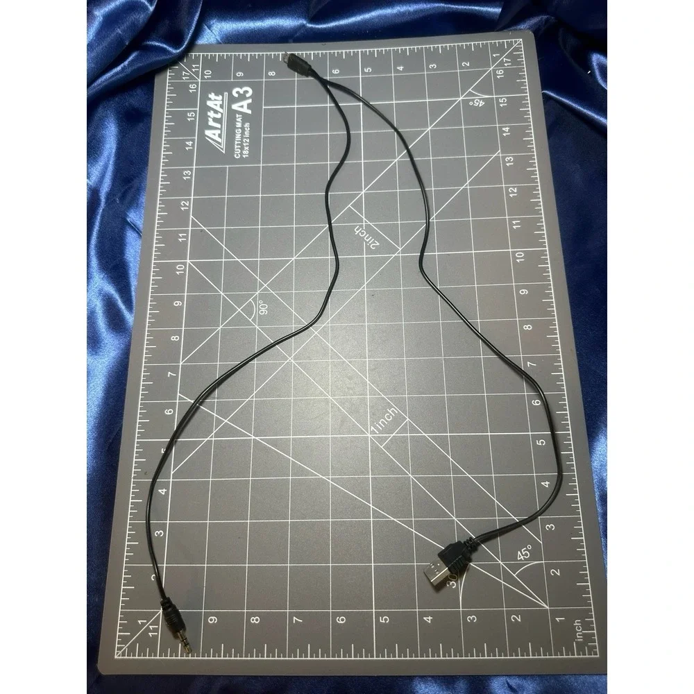USB + 3.5mm Audio to Mini USB Combo Cable Power & Audio Adapter Replacement